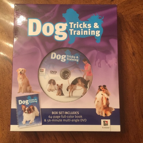 ⭐️ 5/$25 Dog Tricks & Training book and dvd. NWT - Picture 1 of 2